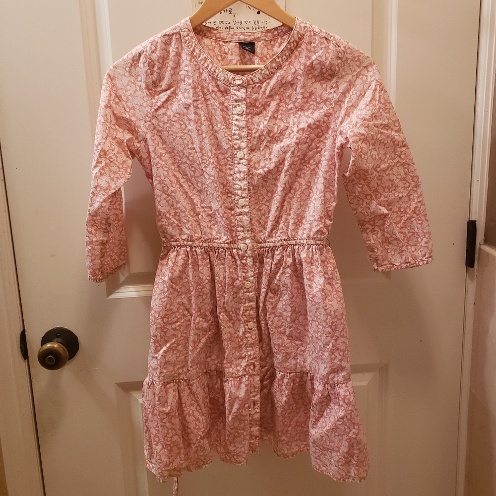 Gap Kid floral long sleeve shirts dress